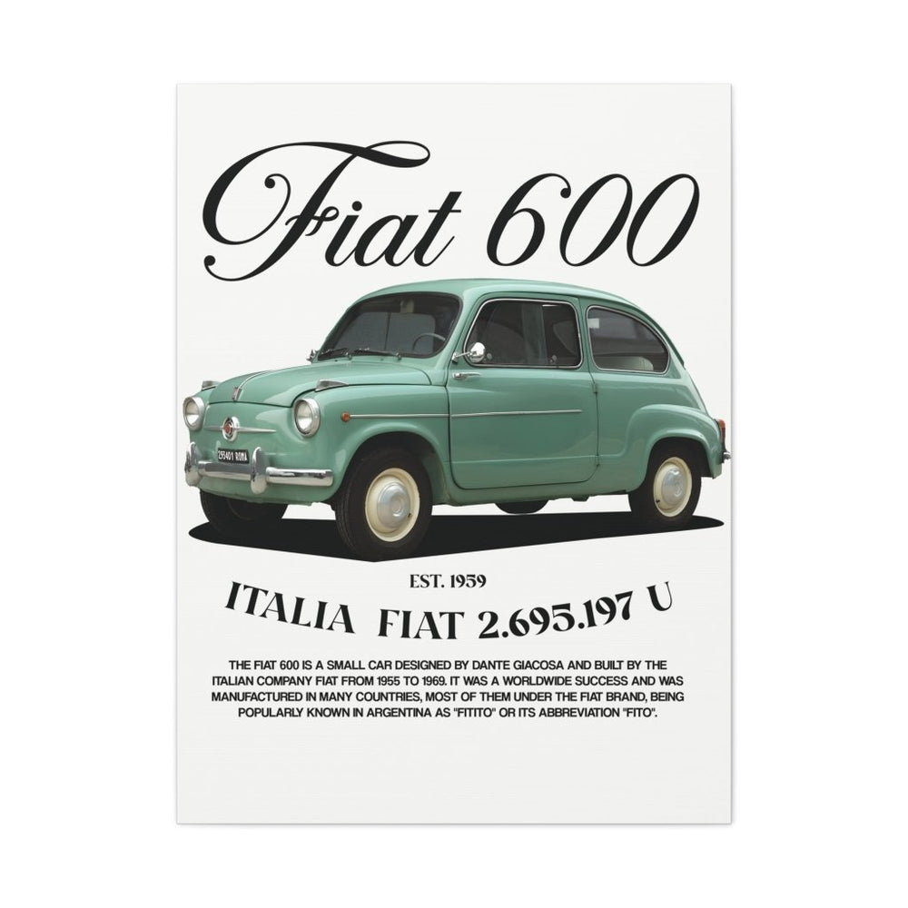 Fiat 600 Canvas Print