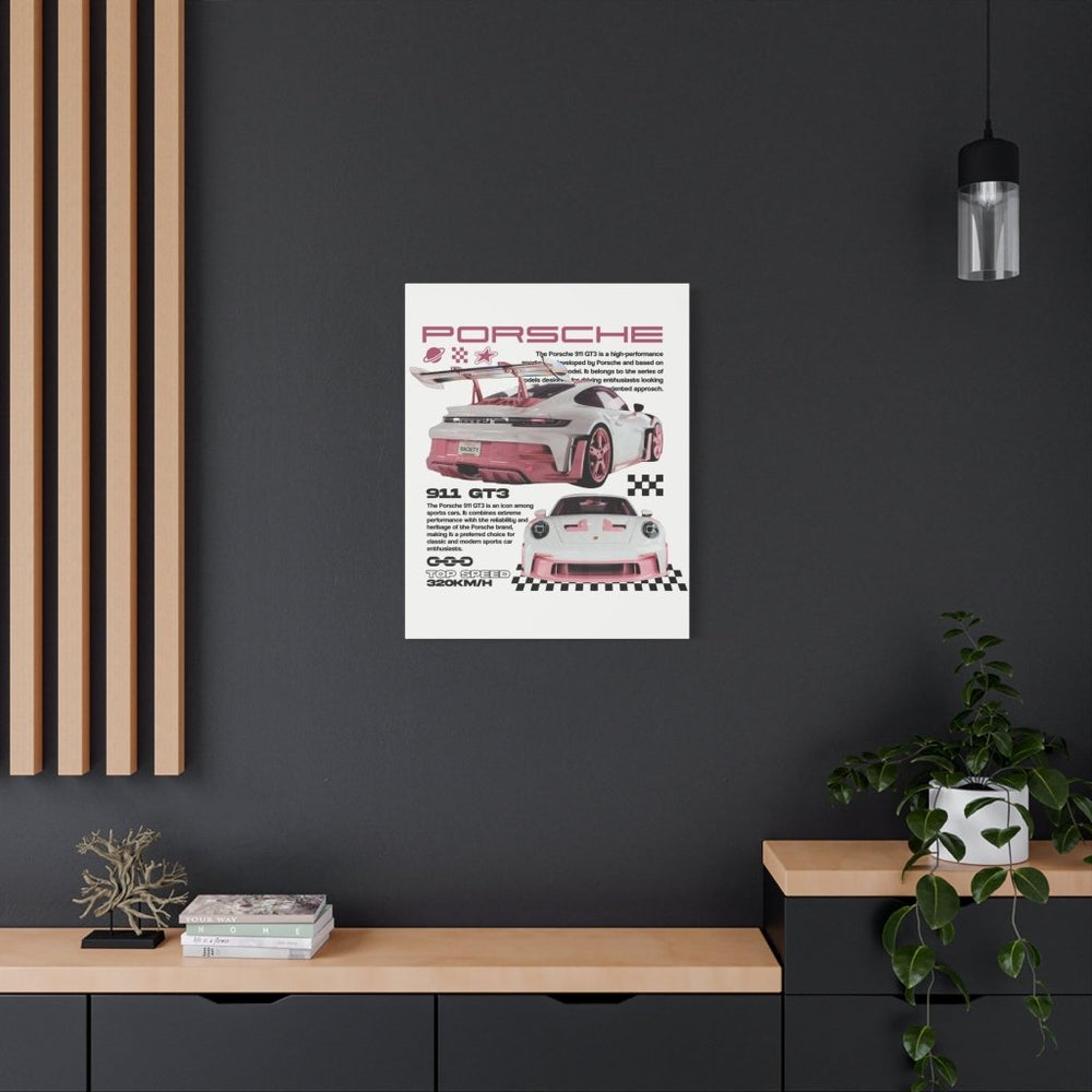 Porsche 911 GT3 Canvas Print — Wandbild Man Cave | REVØRA