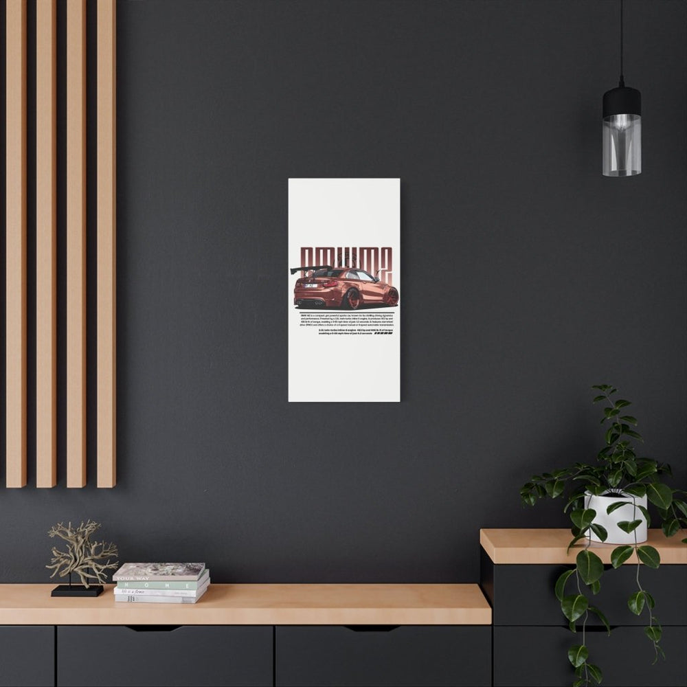 BMW M2 Canvas Print — Wandbild Man Cave | REVØRA