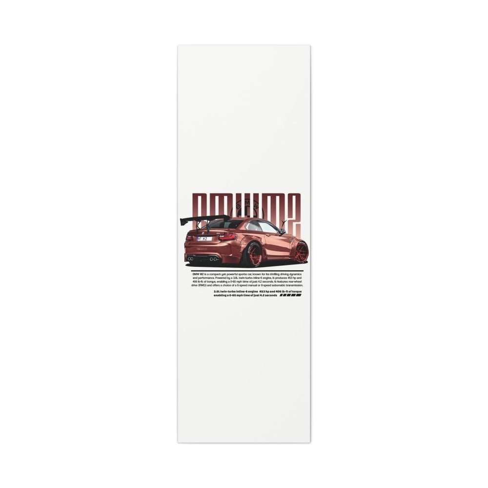BMW M2 Canvas Print — Wandbild Man Cave | REVØRA