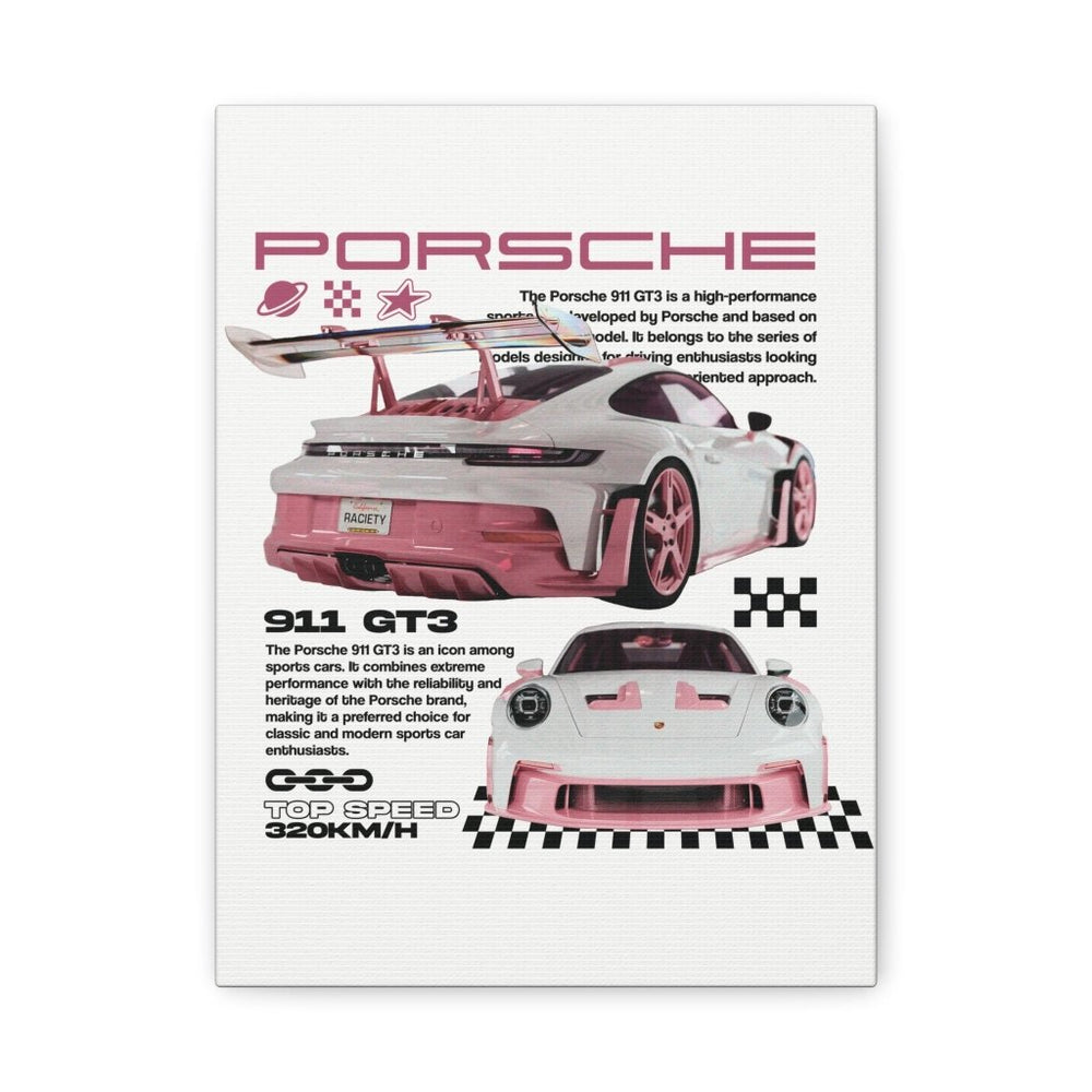 Porsche 911 GT3 Canvas Print — Wandbild Man Cave | REVØRA