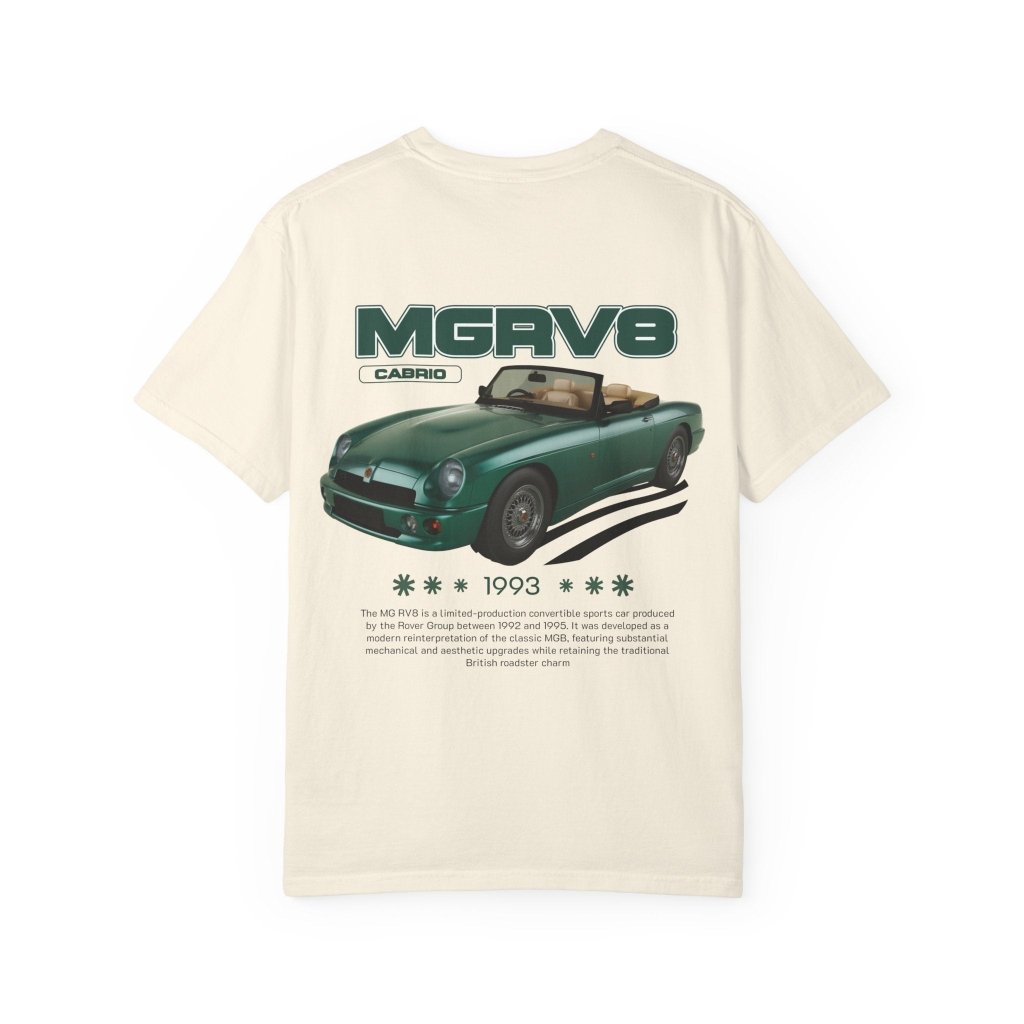 MG Cabrio T-Shirt — British Roadster Oldtimer Streetwear Shirt Geschenk REVØRA