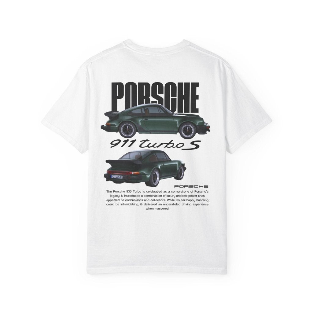 Porsche 911 Turbo S T-Shirt — 650PS Supercar Streetwear Shirt Geschenk Porsche Fan REVØRA