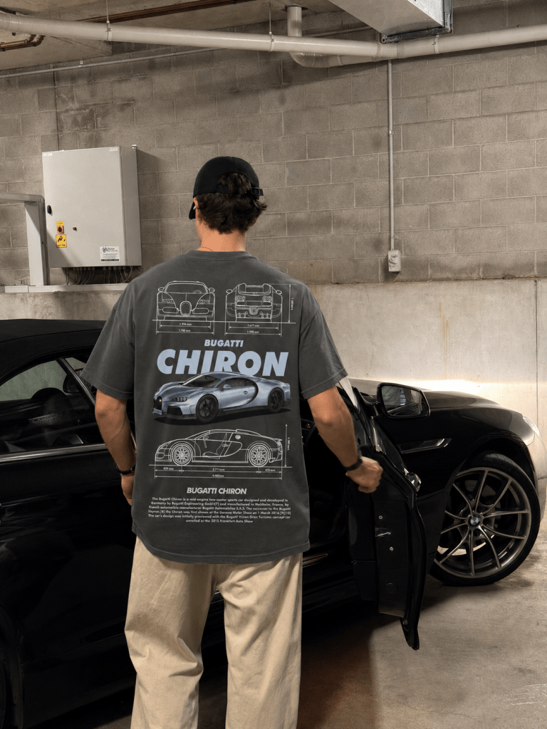 Bugatti Chiron T-Shirt — 1500PS Hypercar Streetwear | REVØRA