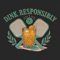 REVØRA Dink Responsibly Aperitivo – Oversized Shirt in Black, Rückenprint aus der Nähe