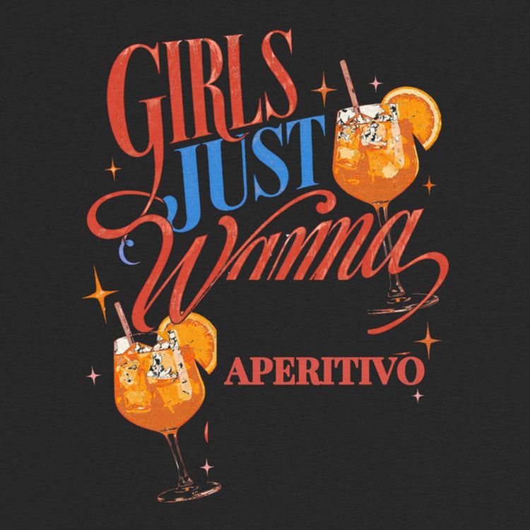 Girls Just Wanna Aperitivo Oversized T-Shirt