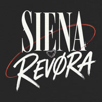 REVØRA Siena Revora – Oversized Shirt in Black, Rückenprint aus der Nähe