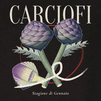REVØRA Carciofi – Sweatshirt in Black, Rückenprint aus der Nähe