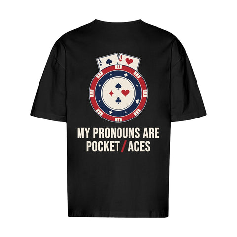 My Pronouns Are Pocket Aces Oversized T-Shirt