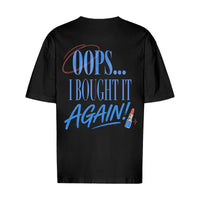 REVØRA Oops I Bought It Again – Oversized Shirt in Black, Rückansicht