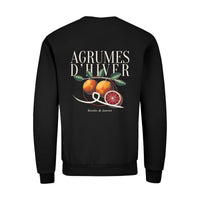 REVØRA Agrumes d'Hiver – Sweatshirt in Black, Rückansicht