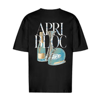REVØRA Apri Bloc – Oversized Shirt in Black, Rückansicht