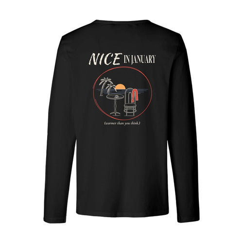REVØRA Nice In January – Longsleeve in Black, Rückansicht