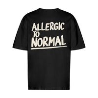 REVØRA Allergic To Normal Oversized T-Shirt – Oversized Shirt in Black, Rückansicht