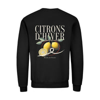 REVØRA Citrons d'Hiver – Sweatshirt in Black, Rückansicht