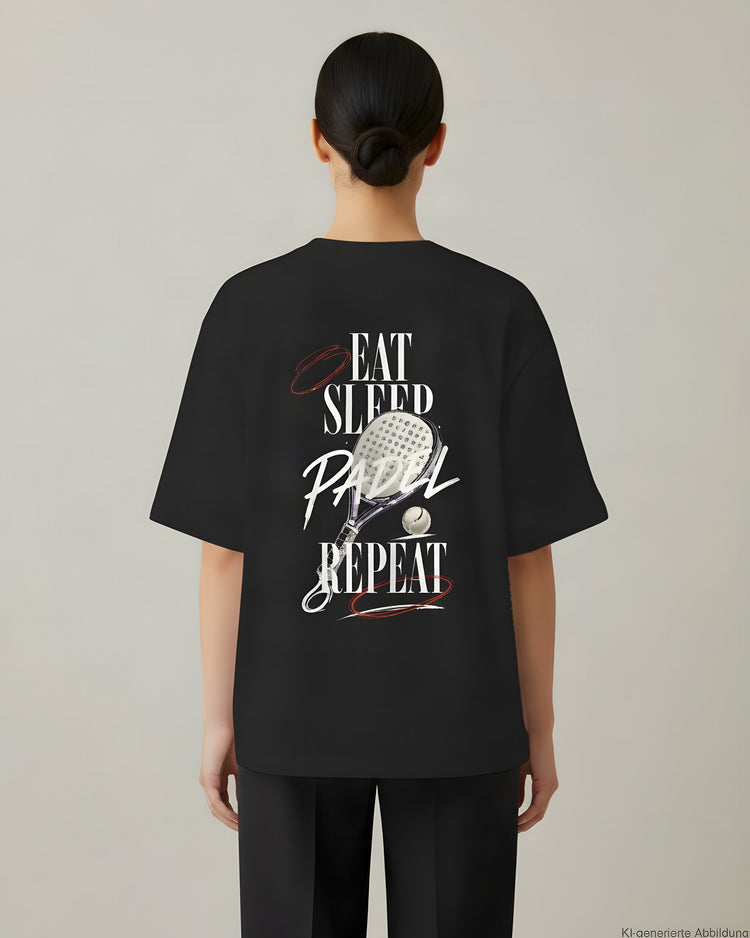Eat Sleep Padel Repeat Oversized T-Shirt