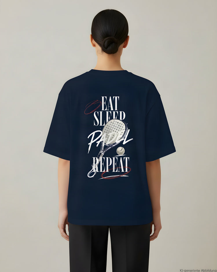Eat Sleep Padel Repeat Oversized T-Shirt