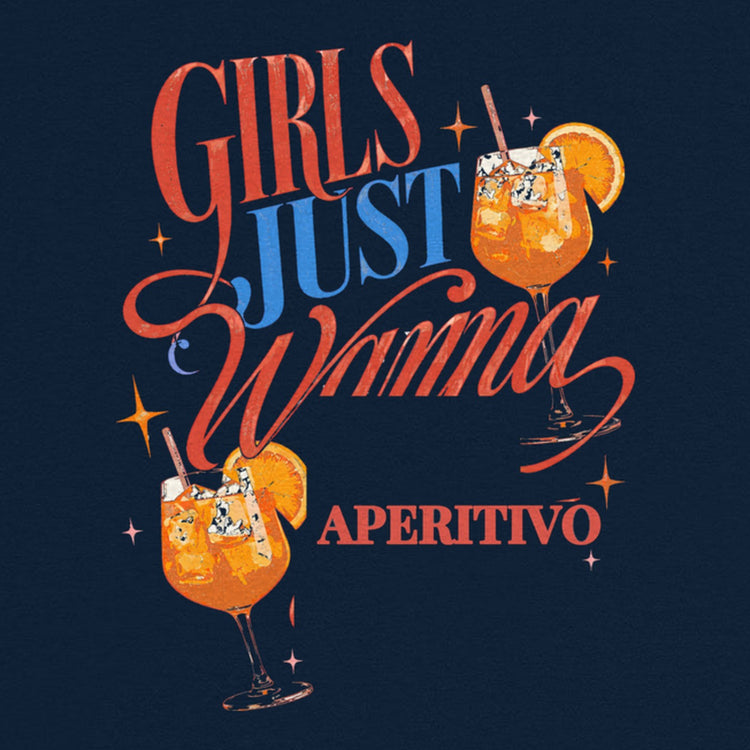 Girls Just Wanna Aperitivo Oversized T-Shirt