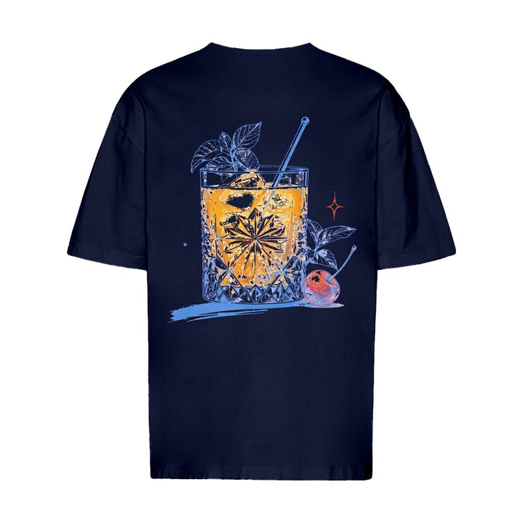 Vintage Cocktail Oversized T-Shirt