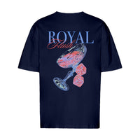 REVØRA Royal Flush – Oversized Shirt in French Navy, Rückansicht