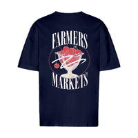 REVØRA Farmers Markets – Oversized Shirt in French Navy, Rückansicht