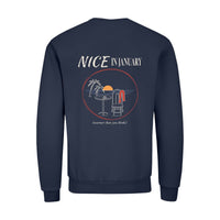 REVØRA Nice In January – Sweatshirt in French Navy, Rückansicht