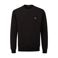 REVØRA Agrumes d'Hiver – Sweatshirt in Black, Brustzeichen RØ, gedruckt