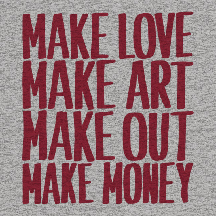 Make Love Make Art Oversized T-Shirt