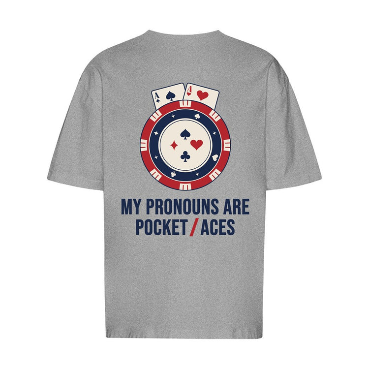 My Pronouns Are Pocket Aces Oversized T-Shirt
