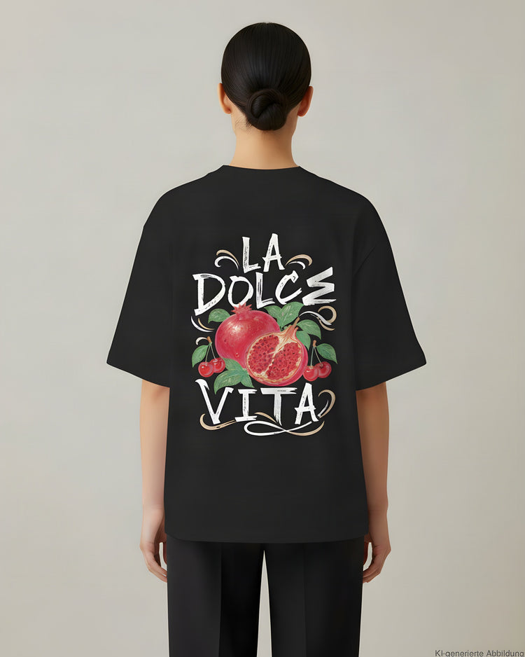 La Dolce Vita Pomegranate Oversized T-Shirt