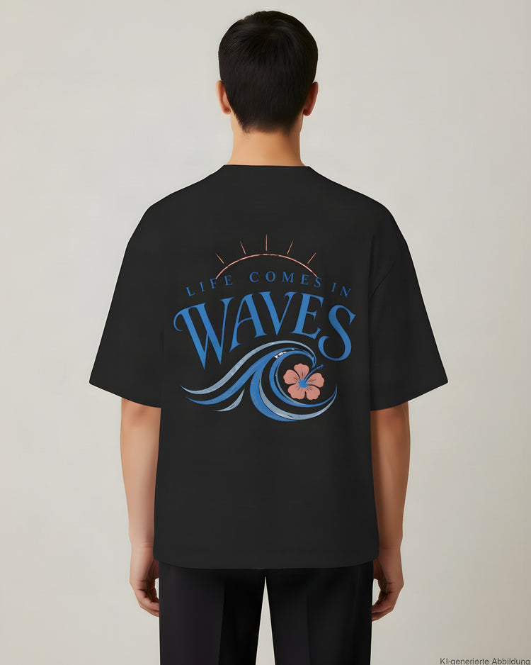 Life Comes In Waves Oversized T-Shirt