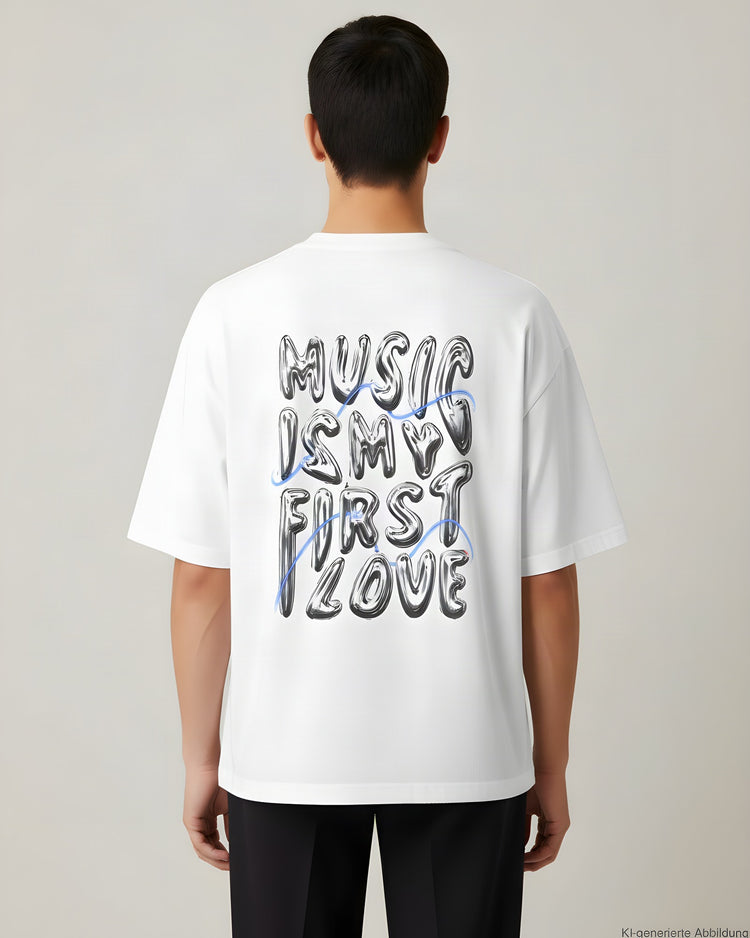 Music Is My First Love Oversized T-Shirt