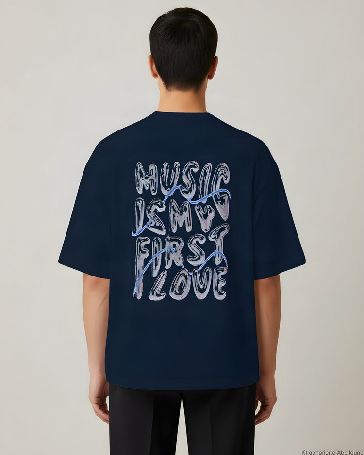 Music Is My First Love Oversized T-Shirt