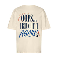 REVØRA Oops I Bought It Again – Oversized Shirt in Natural Raw, Rückansicht