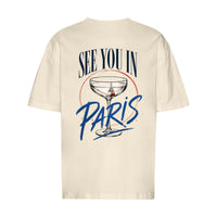 REVØRA See You In Paris – Oversized Shirt in Natural Raw, Rückansicht