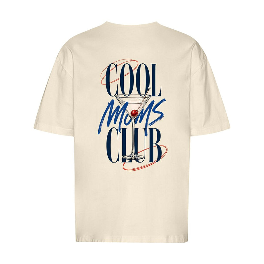 REVØRA Cool Moms Club – Oversized Shirt in Natural Raw, Rückansicht