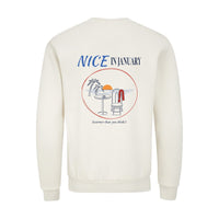 REVØRA Nice In January – Sweatshirt in Natural Raw, Rückansicht