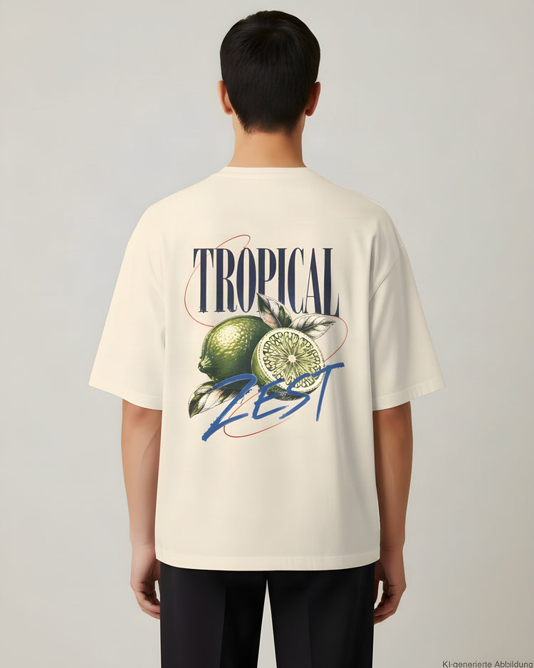 Tropical Zest Limetten Oversized T-Shirt