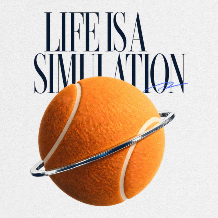 Life Is A Simulation Oversized T-Shirt