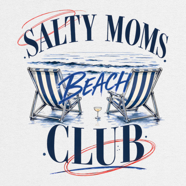 Salty Moms Beach Club Oversized T-Shirt