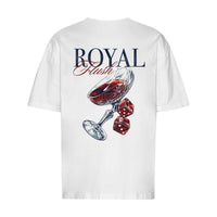 REVØRA Royal Flush – Oversized Shirt in White, Rückansicht