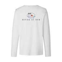 REVØRA Hiver au Sud – Longsleeve in White, Rückansicht