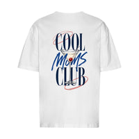 REVØRA Cool Moms Club – Oversized Shirt in White, Rückansicht