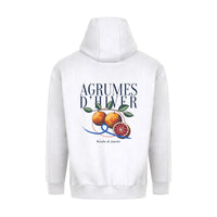 REVØRA Agrumes d'Hiver – Hoodie in White, Rückansicht