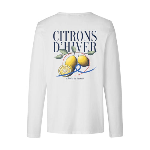 REVØRA Citrons d'Hiver – Longsleeve in White, Rückansicht